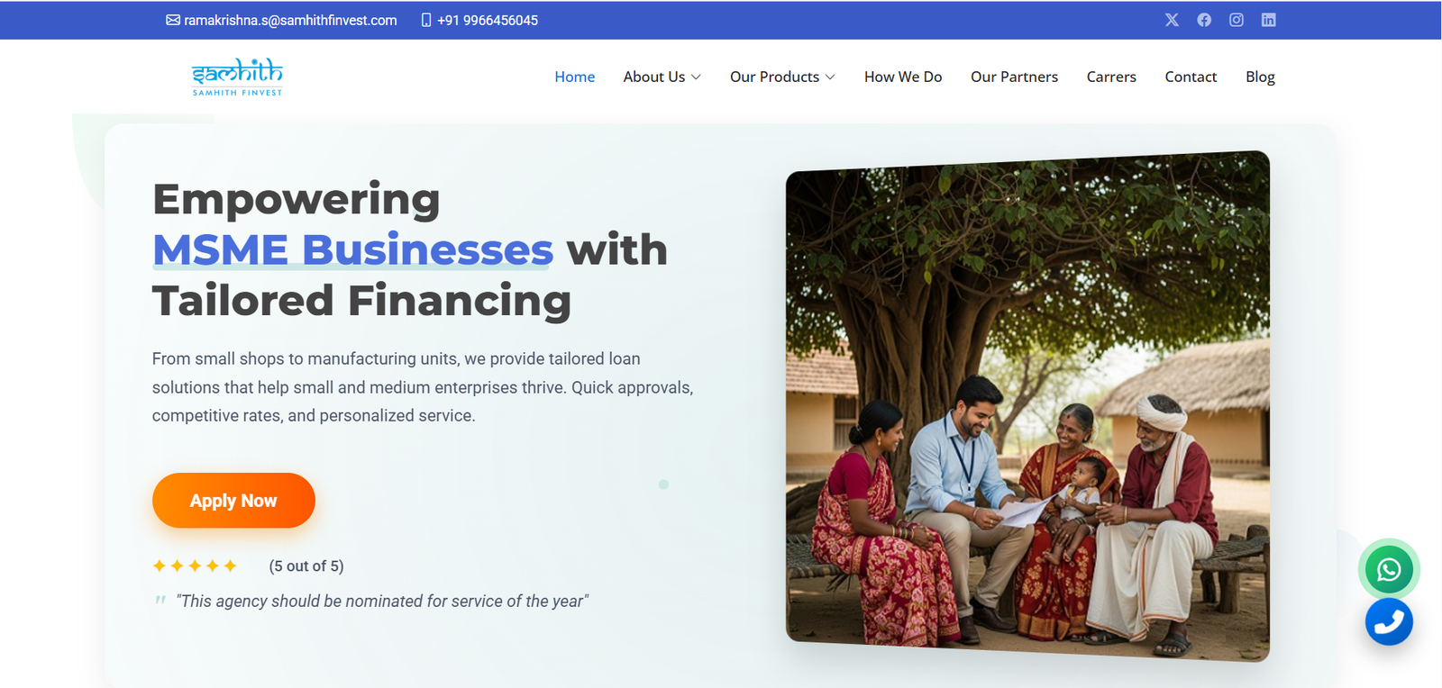 samhithfinvest — website preview